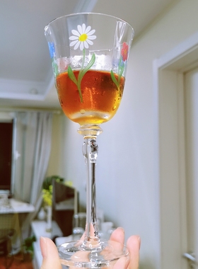 中古款|60年代复古纯手工制作水晶红酒杯香槟杯甜酒杯 葡萄窖主