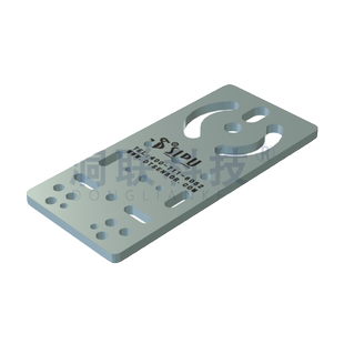 工业扫码器配件安装背板定制连接件多功能支架固定通用转接板设计