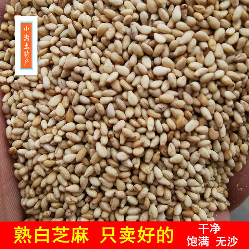 新货熟白芝麻驻马店农家500g