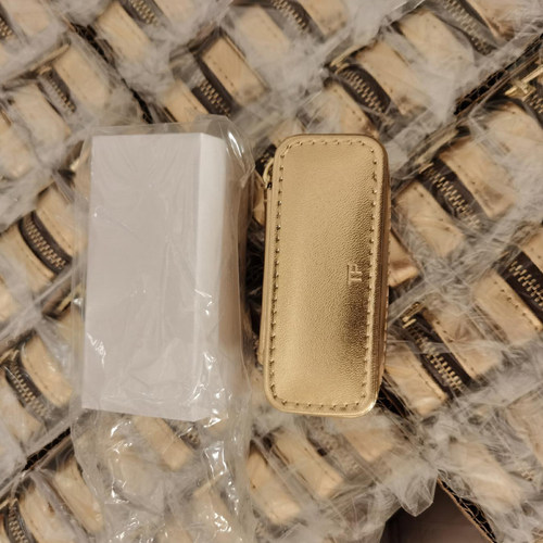 tf口红皮套金色黑色镜子气垫壳