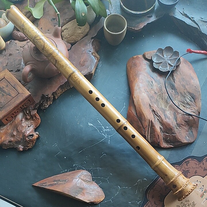 手工烙画儿桂竹南箫 玉屏南萧