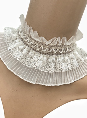 蕾丝项链韩版甜美时尚多层假领 颈饰 遮瑕甲状腺术后蕾丝饰品