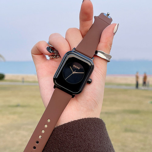 多色可选轻奢特色表扣方形手表