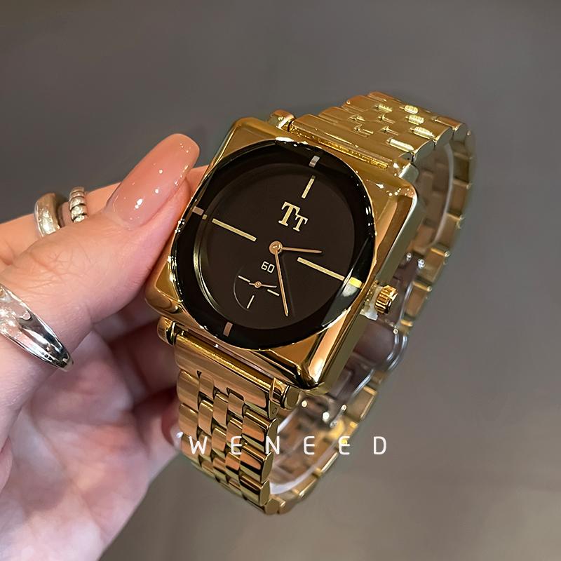 方形简约高级感大表盘女表