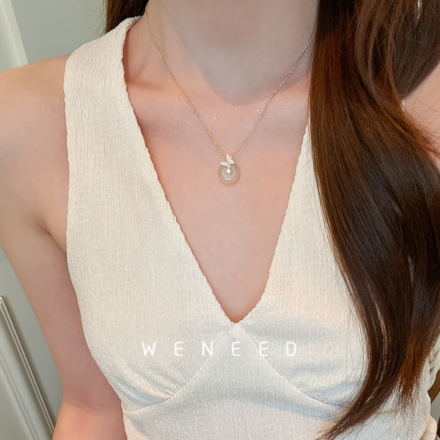 蝴蝶平安扣项链2025新款