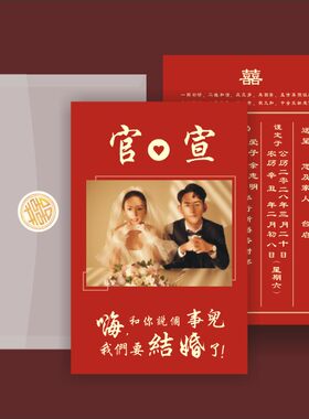 中式婚礼请柬婚礼请柬方位创意