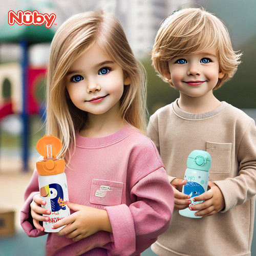 Nuby努比保温杯吸管保温杯不锈钢