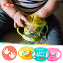 Nuby努比宝宝零食杯婴儿零食碗幼儿防泼洒带盖便携手柄儿童辅食盒