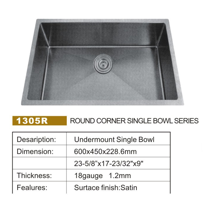 OEM德国 含镍9个以上1.2mm厚度标准304手工水槽1307R 1305R|msdalam kategori keluarga memasang ibu, dapur, Sink dapur/sink, Tenggelam satu produk - dari Buy2taobao.com untuk memberikan perkhidmatan ejen Taobao profesional membeli