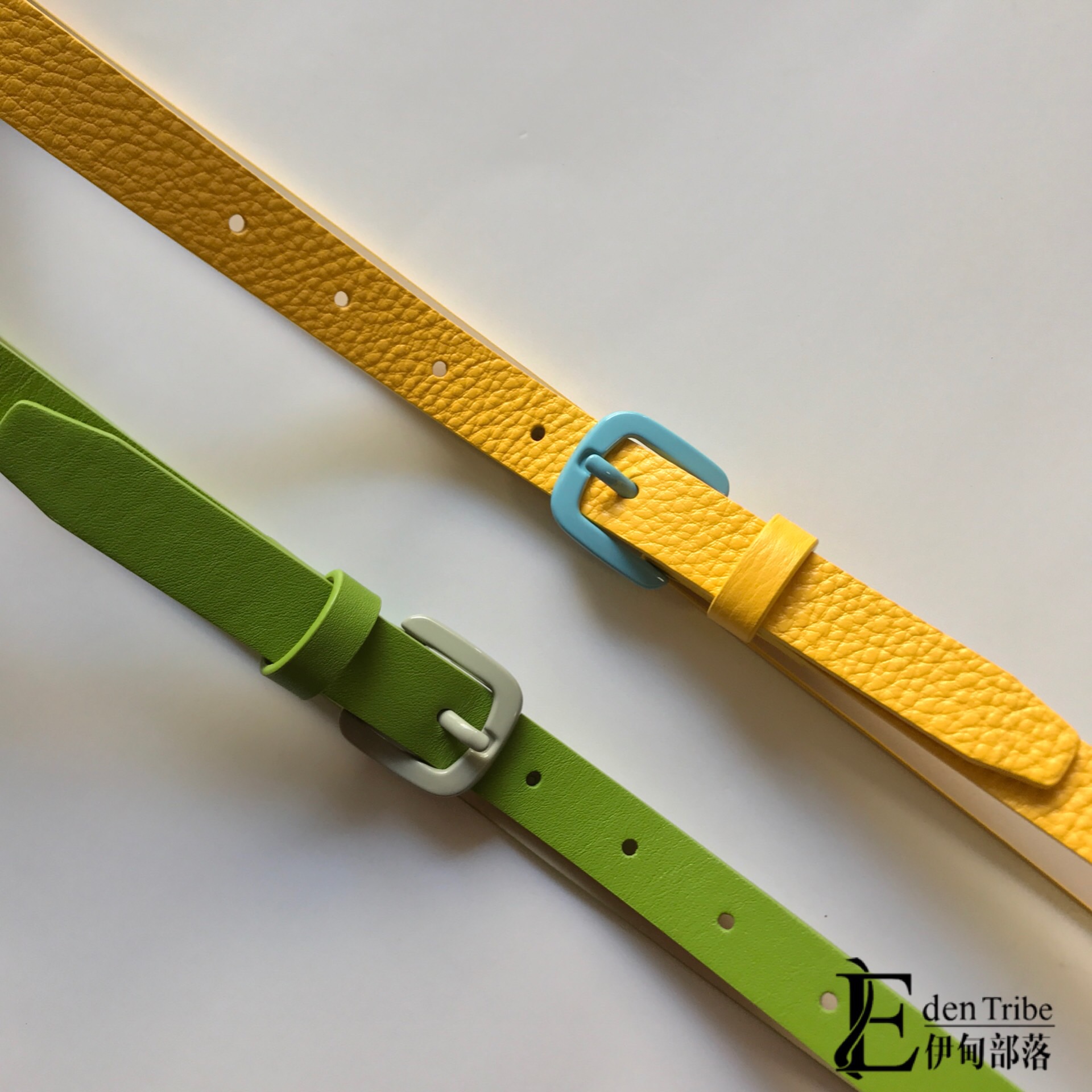 伊甸部落小牛皮糖果大牌腰带