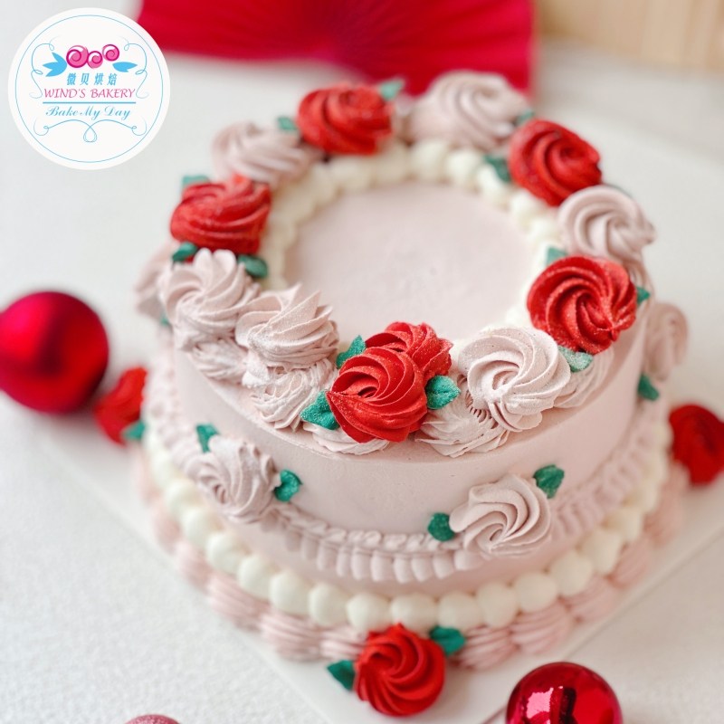 复古玫瑰\玫瑰奶油裱花生日蛋糕动物奶油网红上海同城微贝蛋糕,零食/坚果/特产,生日/节日蛋糕,淘宝优惠券,粉丝福利购,淘宝优惠卷