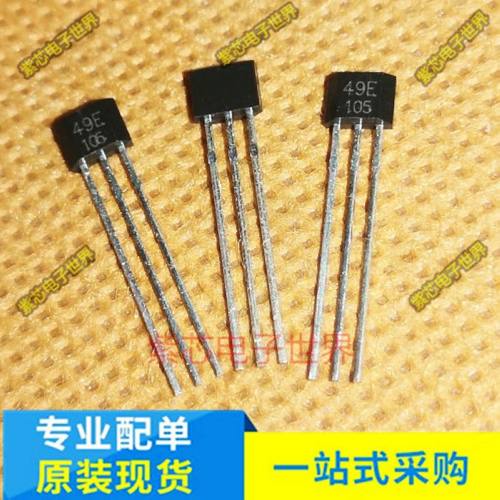 AH49E直插TO-92线性霍尔传感芯片49E开关元件电动车油门调速转把