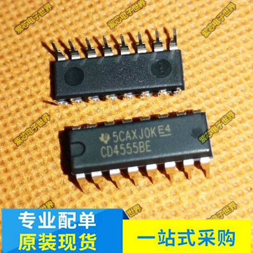 原装进口 CD4555BE 逻辑-信号开关 多路复用器 解码器 直插DIP-16