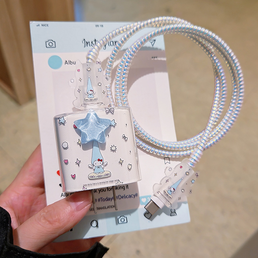 数据线保护套20w适用苹果15手机快充iphone16promax13壳充电器14