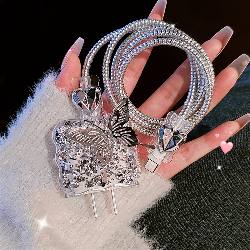 苹果15promax手机数据线保护套适用iPhone14充电器壳13ipad12软