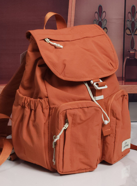 25新韩博主降落伞背包女！LU同款面料超轻简约能装休闲户外双肩包