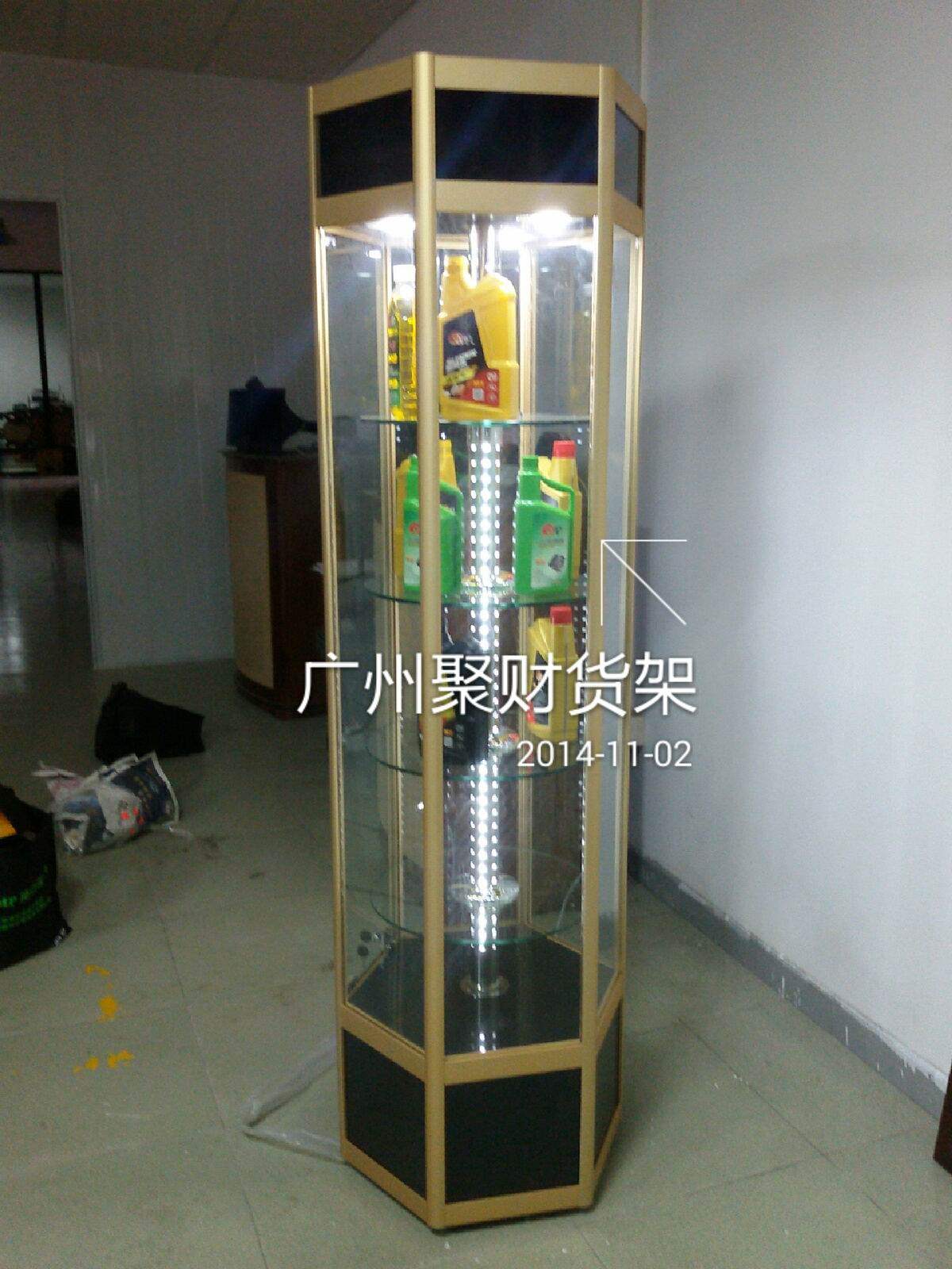 精品旋转柜/水晶展示架/精品礼品玻璃旋转柜/手机柜台/精品陈列柜