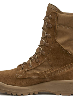 美产军版Belleville百利威AFTW作战靴战术男高帮陆战靴棕色配OCP