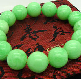 中东琥珀蜜蜡散珠/翠绿色雪山蜜蜡手链单珠/DIY圆珠配珠14mm手串