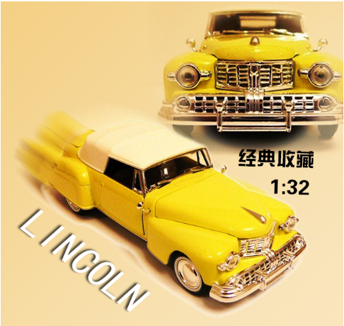 【欧美】年底促销复古1948Lincoln林肯经典车模型收藏