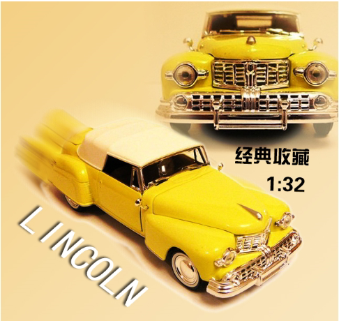 【欧美】年底促销 复古1948Lincoln 林肯经典车模型收藏