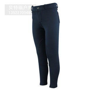 马术马裤加绒保暖儿童2024内拉绒秋冬季男女中大童打底骑马靴裤子