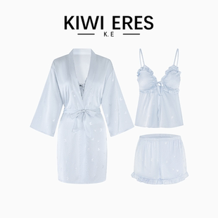 超辣女人味睡袍纯欲风 KIWI ERES 法式 性感睡衣女纯欲蕾丝2025新款