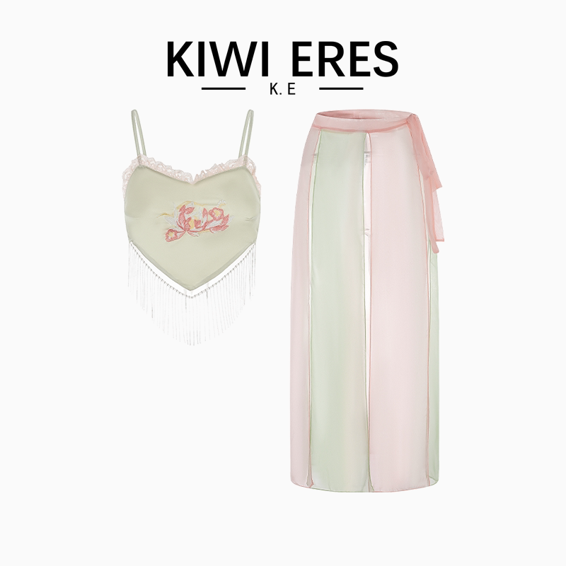 KIWI ERES 法式性感睡衣女纯欲2025新款宫廷风古典肚兜吊带裙子