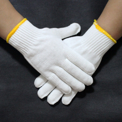 劳保手套 优质黄纱棉质 厂家棉纱手套工作 机修毛纺棉盖涤