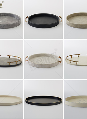 新中式风样板房间椭圆形创意装饰