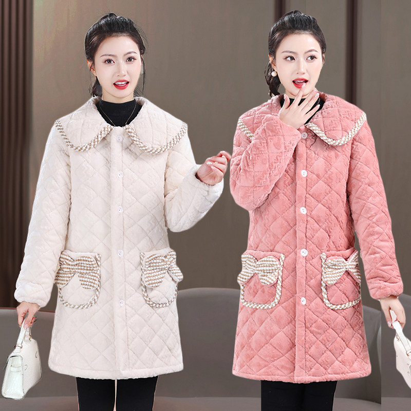 新款棉衣加绒加厚款保暖棉罩衣时尚棉服学生成人女可爱家居服外套,女装/女士精品,棉衣/棉服,淘宝优惠券,粉丝福利购,淘宝优惠卷