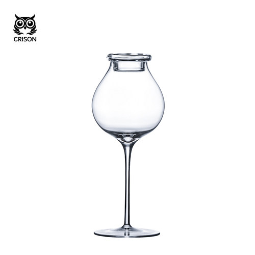 CRISON无铅水晶带盖高脚闻香杯
