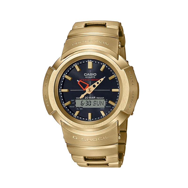 casio卡西欧太阳能电波表g-shock系列石英awm-500gd-9adr