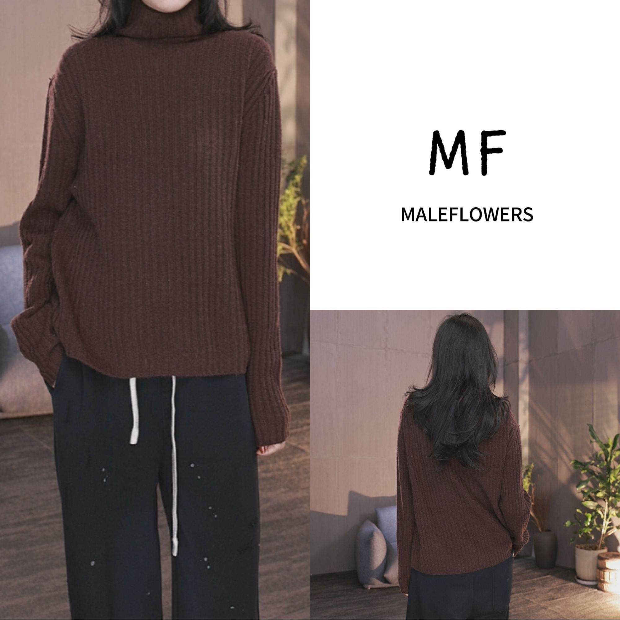 MALEFLOWERS/马伦威斯针织堆堆领