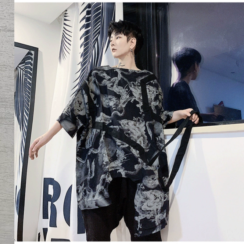 山本风暗黑系夏季圆领T恤