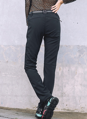 探路者软壳裤男女防风保暖 春秋户外弹力徒步长裤HAMF91023/92024