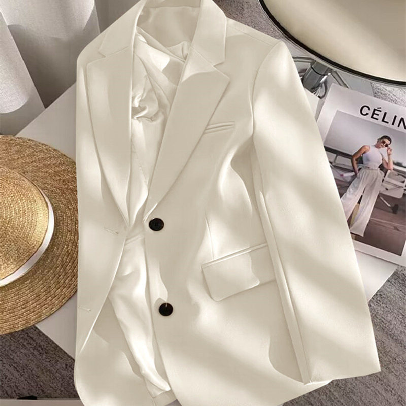 小西装外套女春秋季2026新款洋气时尚中长款小个子黑色西服女