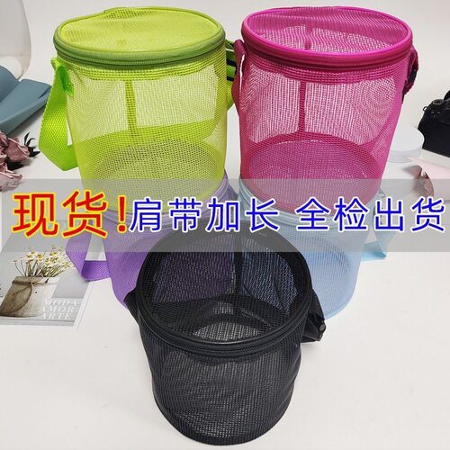 儿童沙滩袋亚马逊外贸新款宝宝斜挎沙滩包玩具网袋海边捡拾贝壳袋