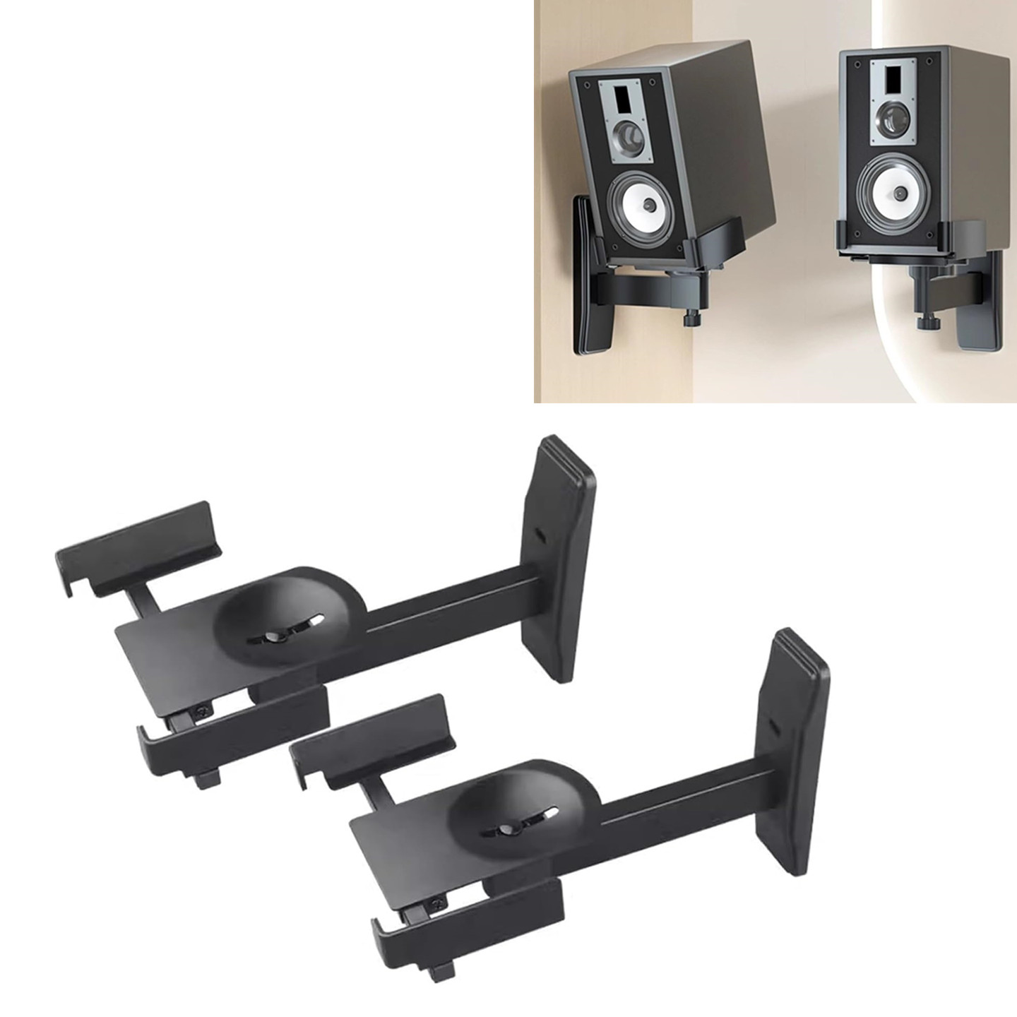 音箱壁挂支架托盘上下左右调角度