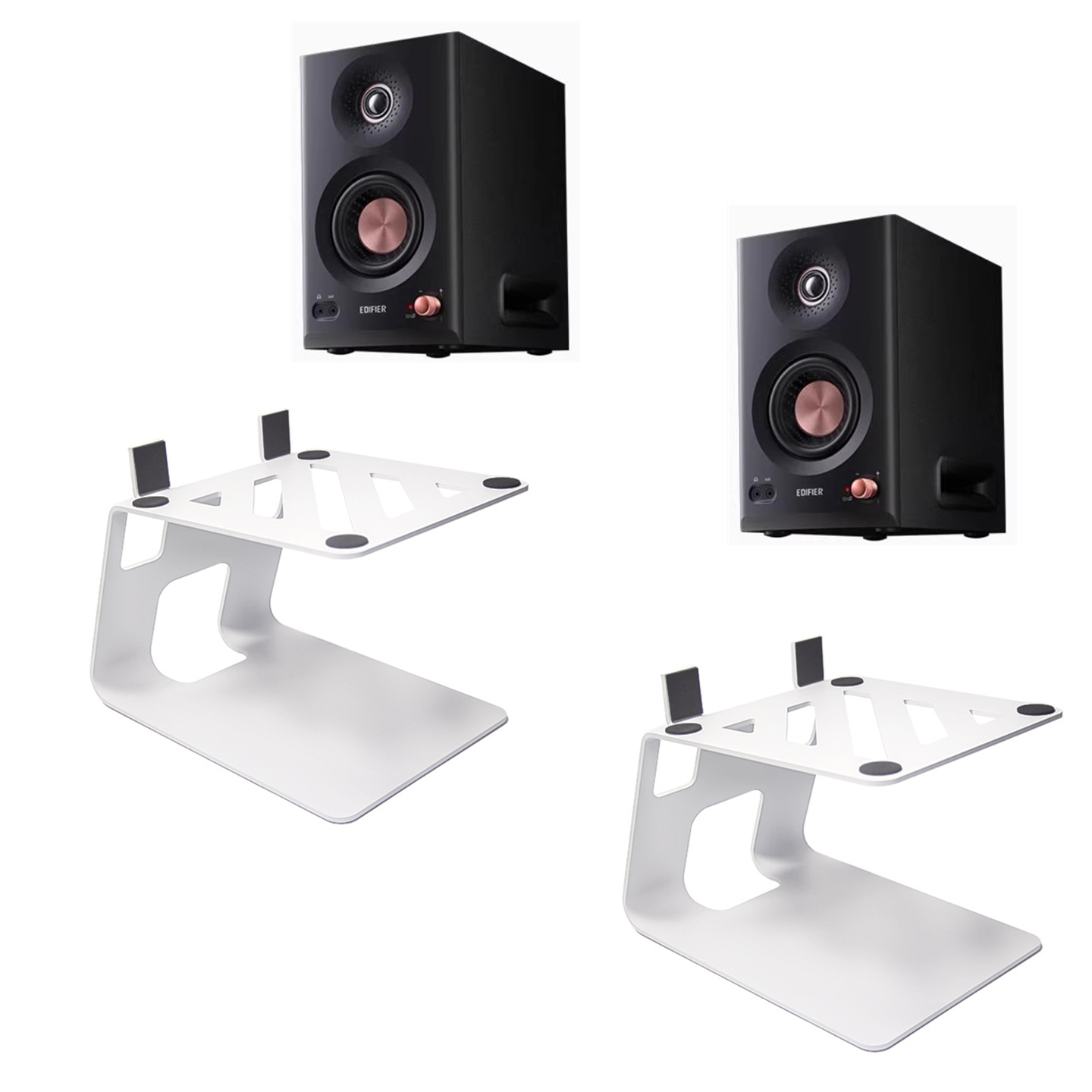 音箱支架适用漫步者A100 MR5BT雅马哈NS-B51HIFI音响桌面底座托架