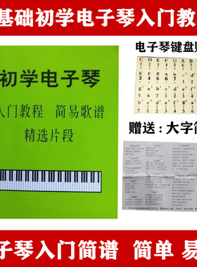 电子琴简谱教程0基础学琴小天使