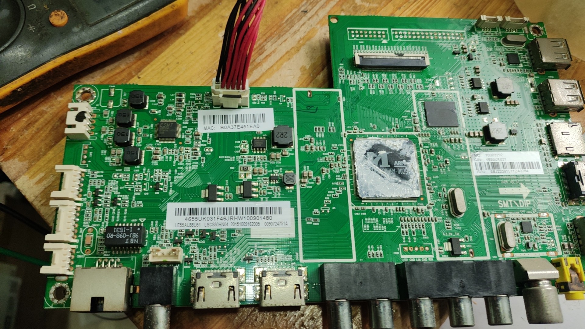 维修海尔LE55AL88U31 LE48AL88G31 0091802118V2.2 emmc量产4G5.0