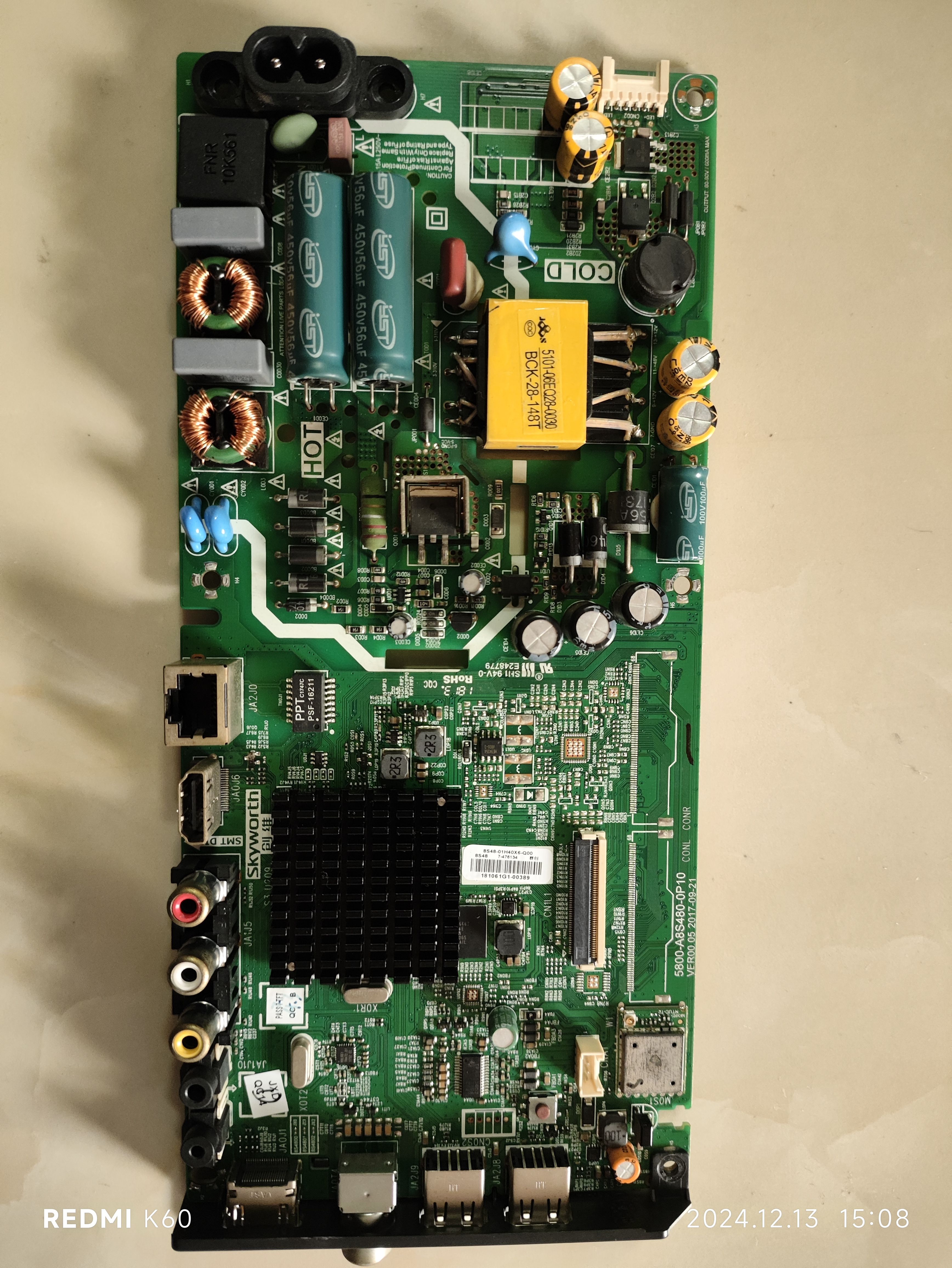 维修创维40X6 8S48 5800-A8S480-0P10 MSD6A338STT emmc备份4G5.0