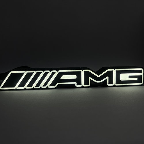 奔驰AMG创意logo桌面氛围灯