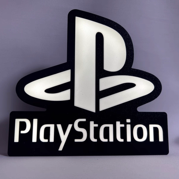 PS主机游戏标志logo创意桌面挂壁氛围灯led气氛灯