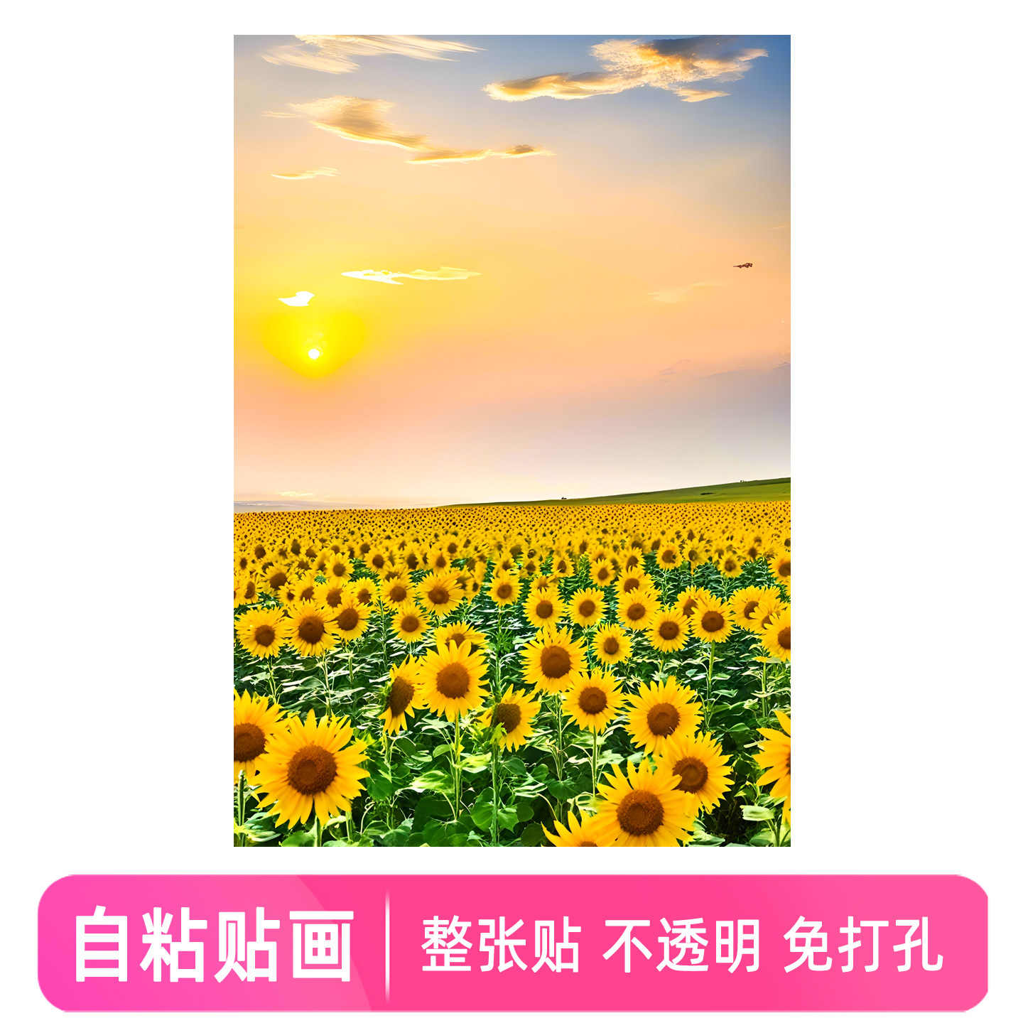 向日葵客厅卧室向阳花温馨贴纸画图片