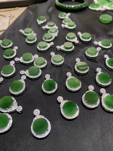 和田玉碧玉无事牌（小号）