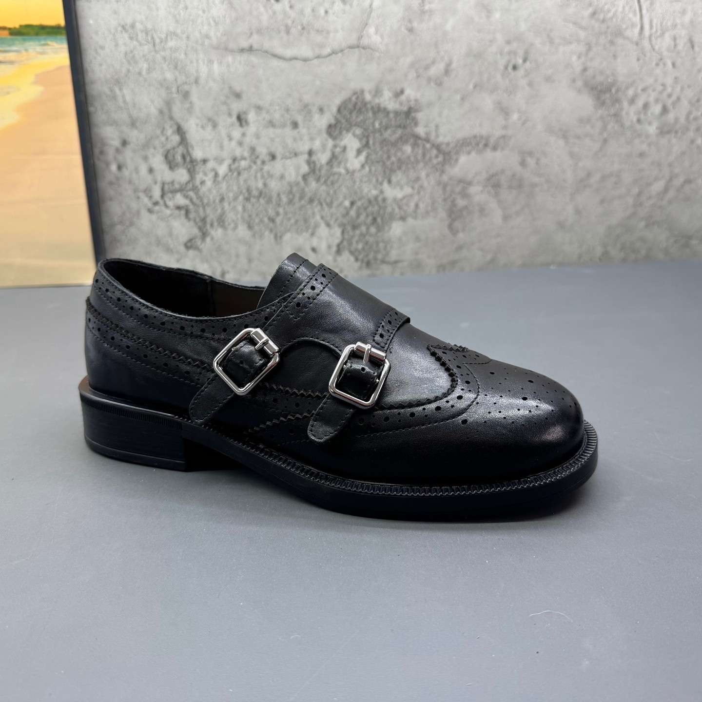 2026春季新款撤柜断码真皮布洛克深口低跟软皮英伦深口单鞋女鞋,女鞋,深口单鞋,淘宝优惠券,粉丝福利购,淘宝优惠卷