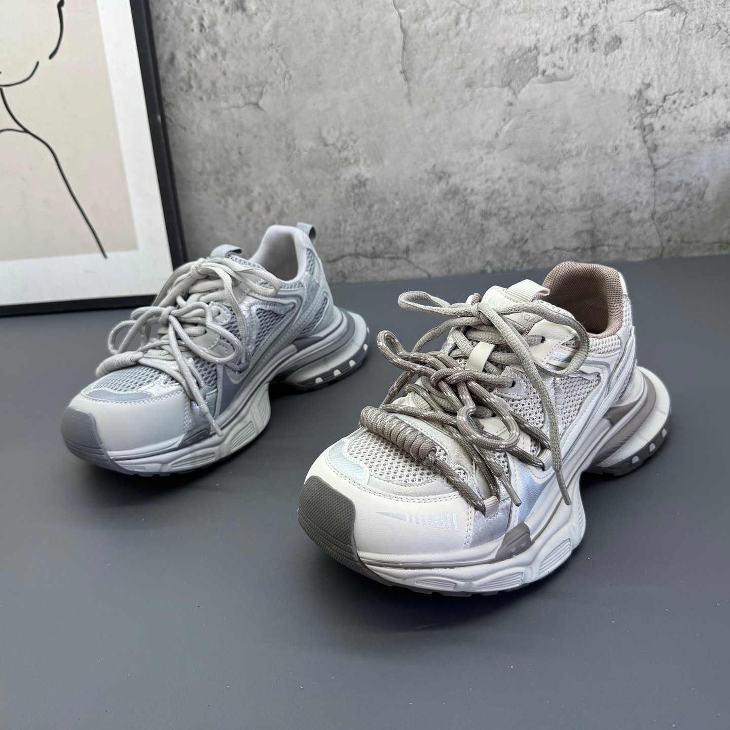 超火网面透气老爹鞋2026春季新款撤柜断码真皮厚底耐磨运动女鞋,女鞋,时尚休闲鞋,淘宝优惠券,粉丝福利购,淘宝优惠卷