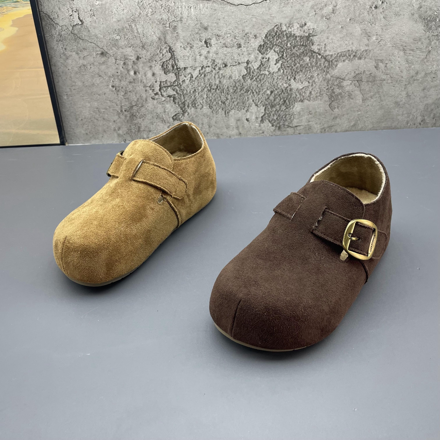 2025撤柜断码秋季新款圆头内增高复古深口低帮勃肯鞋时尚女单鞋